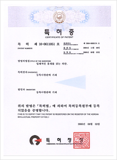특허 제 10-0611051호